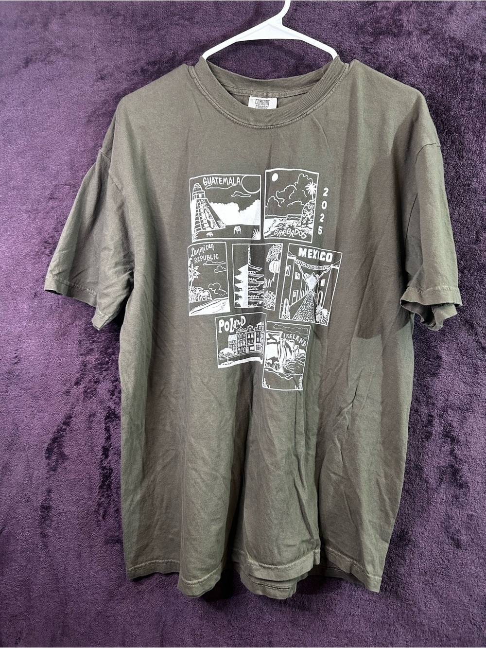 Comfort Colors Olive Green Short Sleeve Graphic Tee